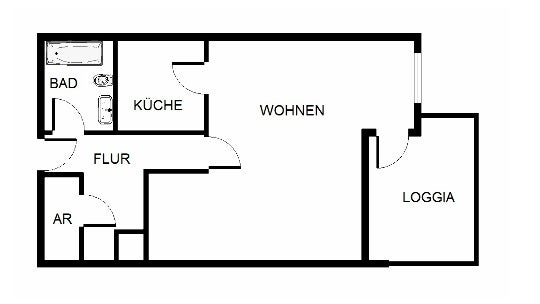 1-Raum-Appartement mit Balkon in top Lage direkt am Isenbergplatz - Photo 2