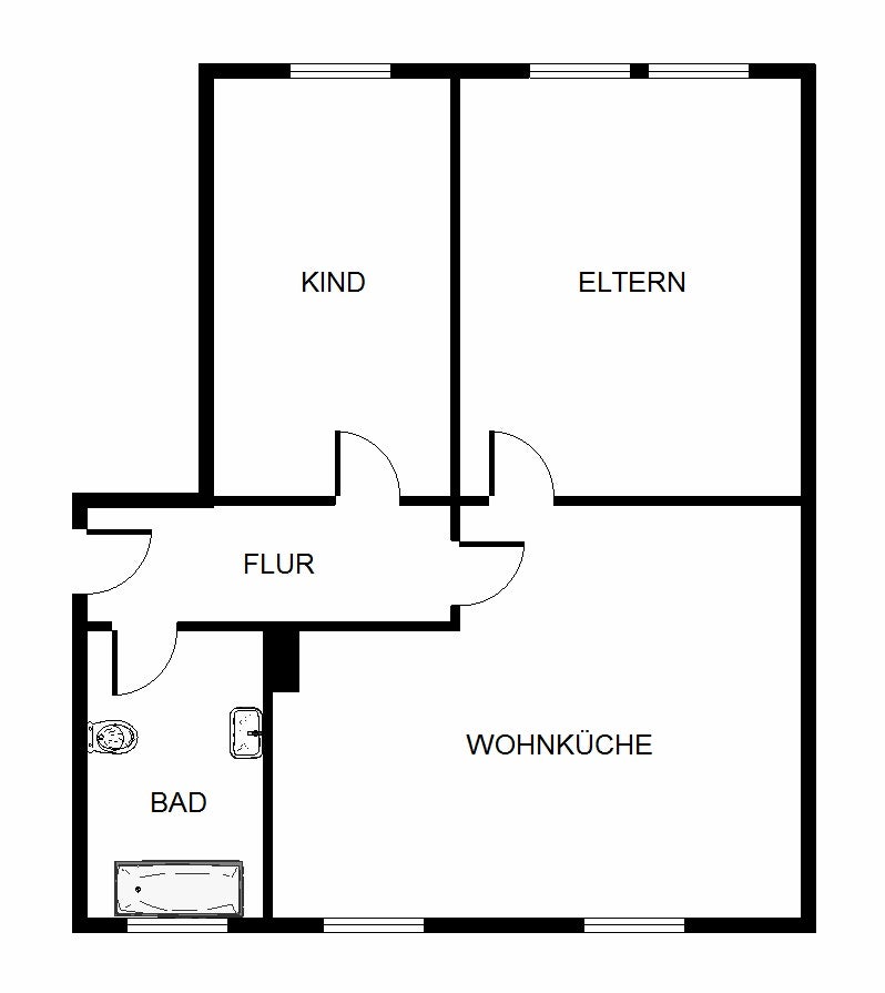 Schön geschnittene 2 Raum Wohnung - Photo 3