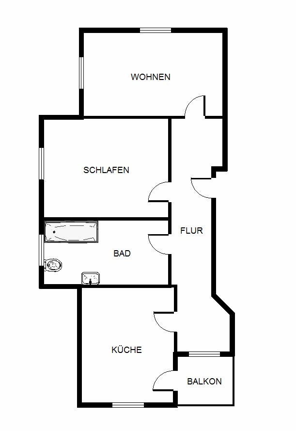 2 Zimmerwohnung mit grünem Innenhof und Gasetagenheizung! - Photo 2