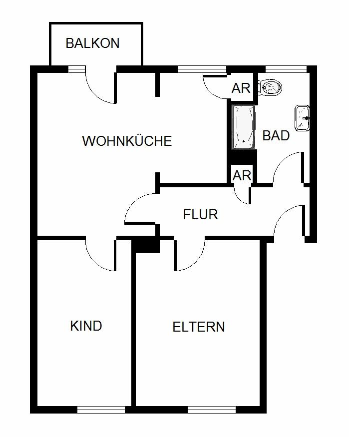 Die gefällt mir: individuelle 3,5-Zimmer-Wohnung - Foto 2
