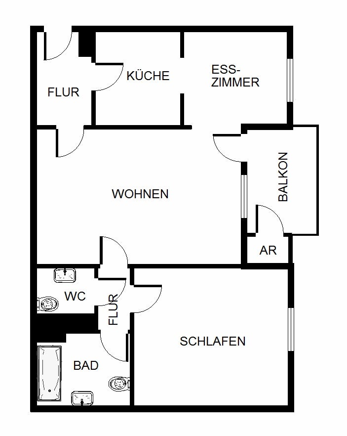 Stilvoll renovierte 2-Zimmer Wohnung mit Dusche! - Photo 5