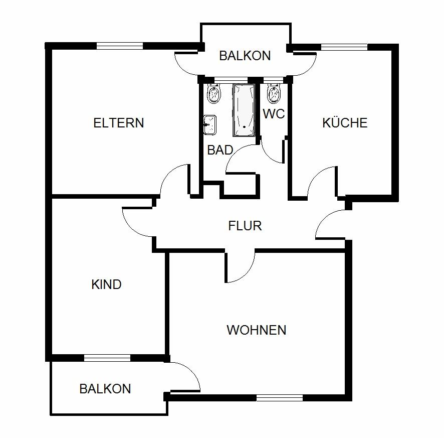 Perfekt für Sie: moderniesierte 3-Zimmer mit zwei Balkonen - Foto 4