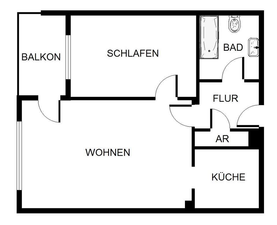 Die gefällt mir: individuelle 2-Zimmer-Wohnung - Foto 5