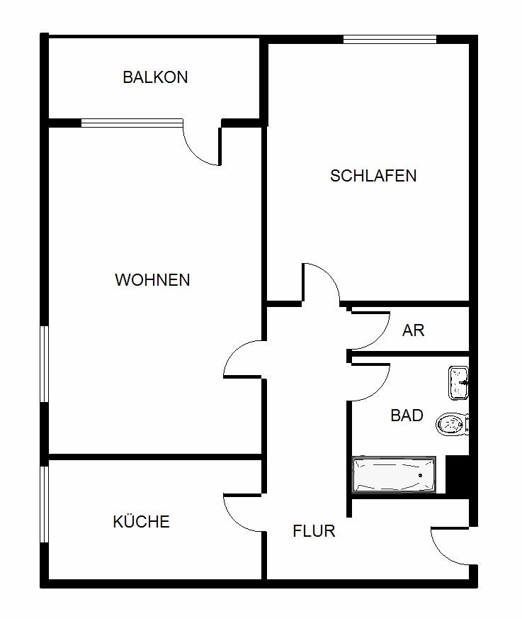 Smarter Wohnen: günstig geschnittene 2-Zimmer-Wohnung - Photo 4