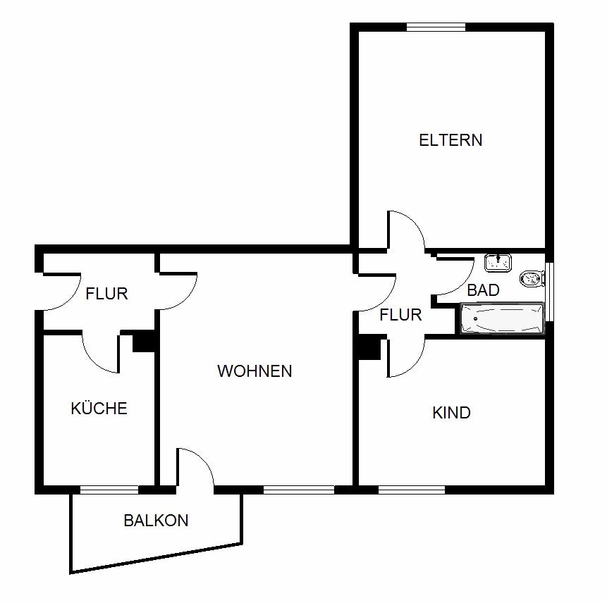 Bezugsfertige 3-Zimmer-Wohnung mit Balkon im schönen Wedau! bei Interesse mit Einbauküche - Foto 3