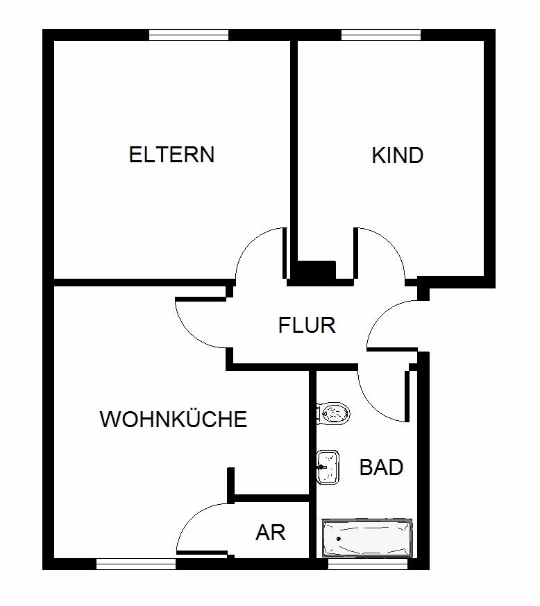 Schöne 2-Zimmer-Wohnung ! - Foto 1