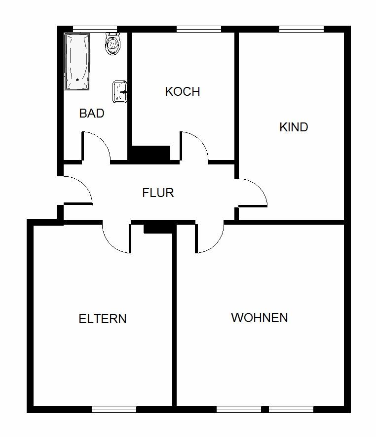 Renovierte 3-Zimmer-Wohnung in zentraler Lage - Foto 3