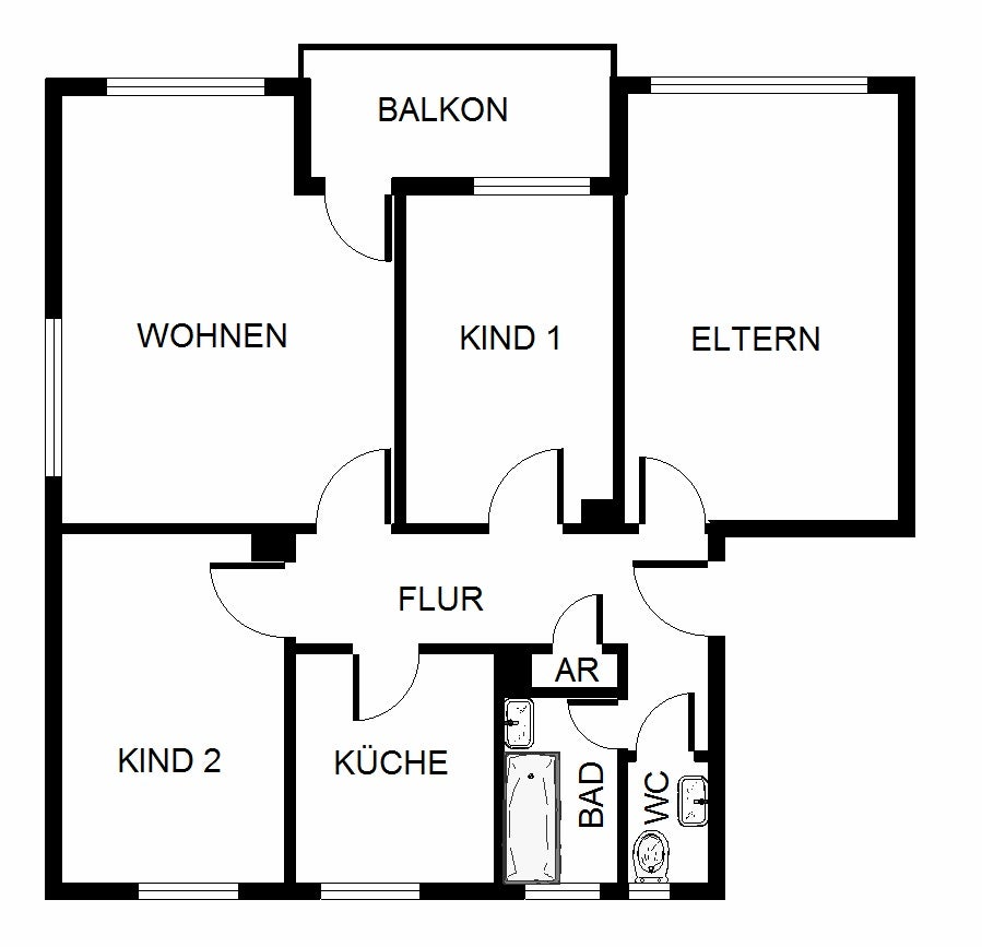 Renovierte 4-Zimmer-Wohnung mit Balkon: Das neue Zuhause für Ihre Familie - Photo 3