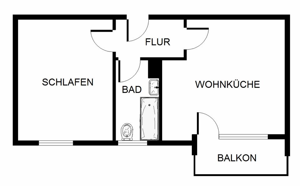 1,5-Zi.- mit Dusche und Terrasse in der Bochumer Innenstadt! - Foto 5