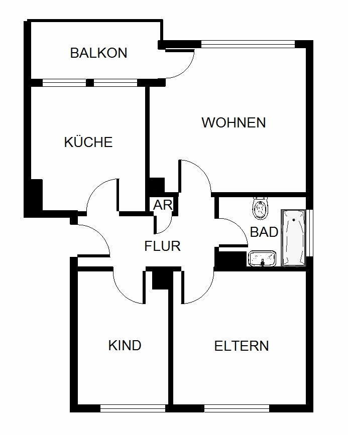 Schicksal - preiswerte 3,5-Zi.-Wohnung - Photo 3