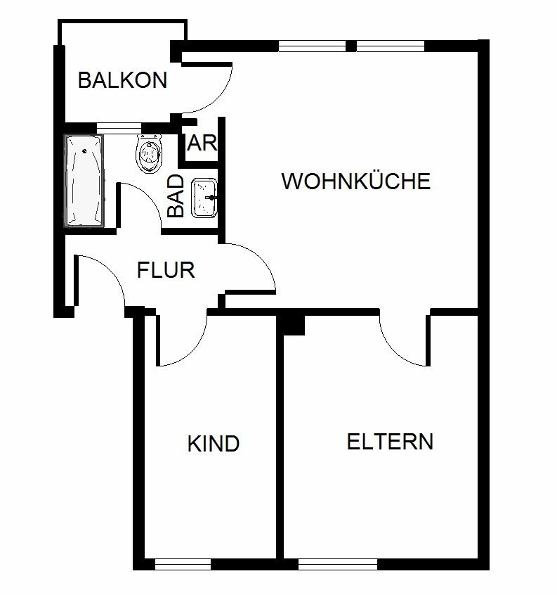 2 Zimmerwohnung mit Balkon in einem energetisch sanierten Mietshaus. - Photo 2