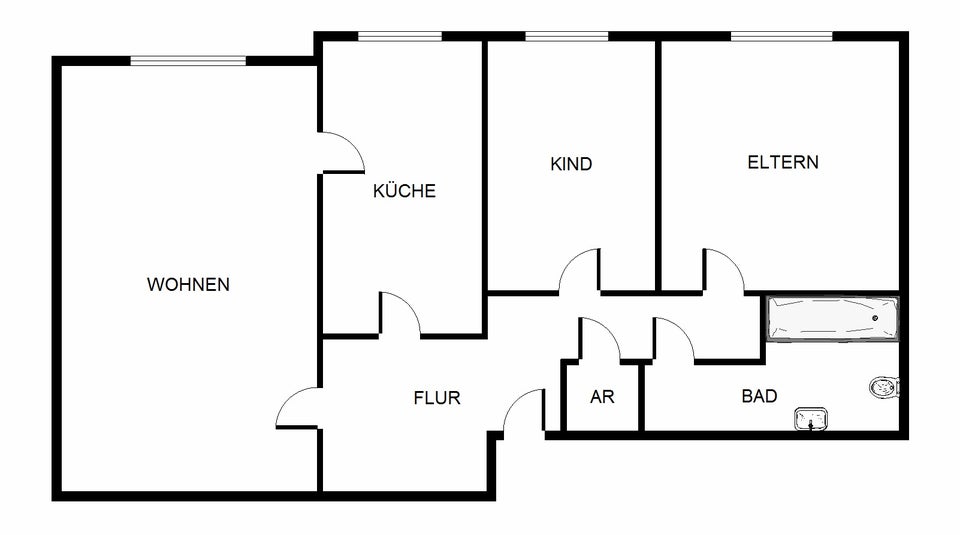 Gemütliche 3-Zimmer-Wohnung mit großem Balkon - Foto 1