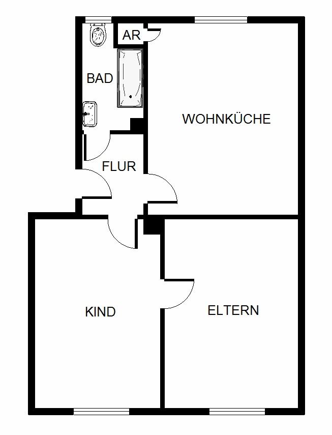 Charmante 2-Zimmer-Wohnung mit viel Platz für Singles oder Paare - Photo 2