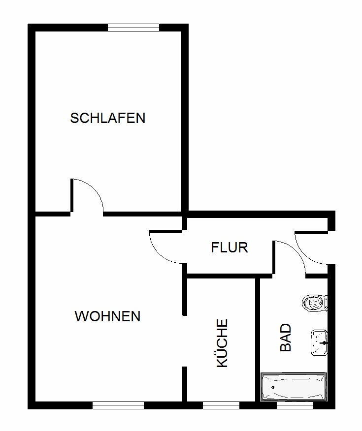 Renovierte, kleine 2-Zimmer-Wohnung in ruhiger Lage - Photo 5