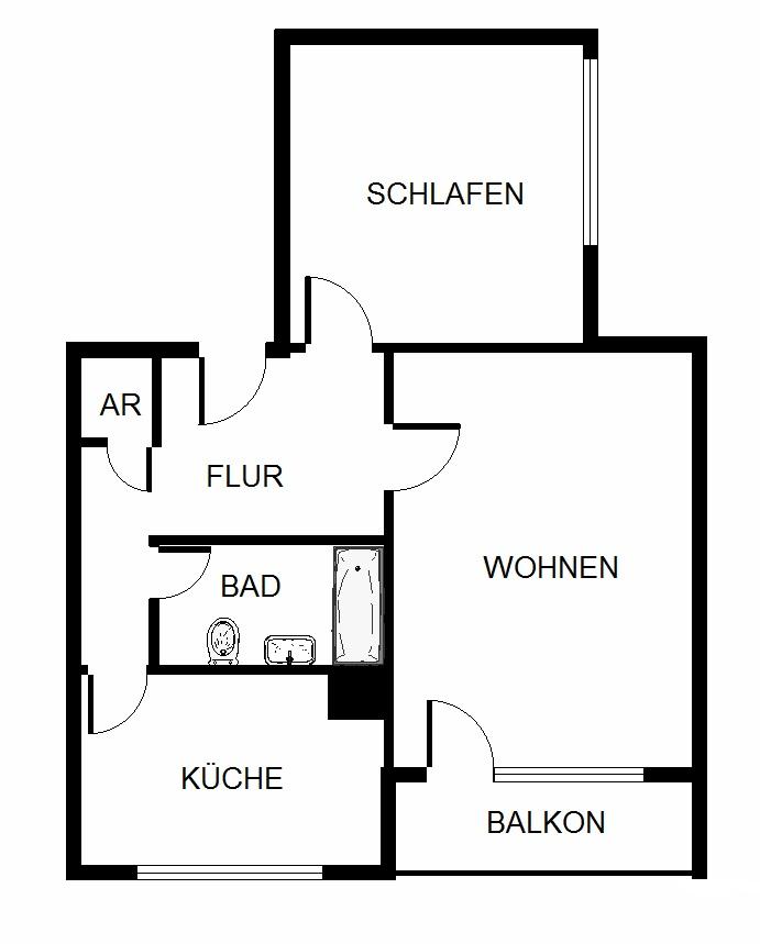 Renovierte 2-Zimmer-Wohnung in zentraler Lage - Foto 2
