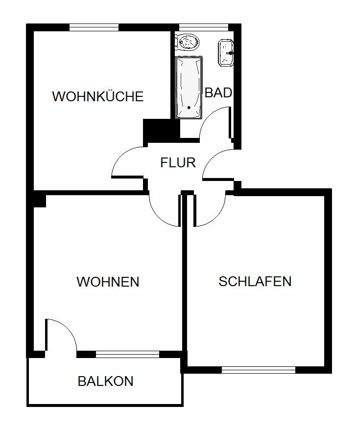 Komplett renovierte 2,5-Zimmer-Wohnung in Nähe City mit Balkon! - Foto 5
