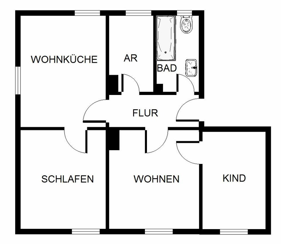Attraktives Preis-Leistungs-Verhältnis: Modern renovierte 3,5 Zimmer- Wohnung in Donauwörth - Photo 3