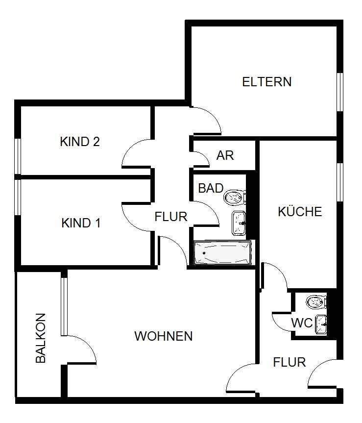 Perfekt geschnitten & frisch renoviert: Ihr neues 4-Zimmer-Zuhause mit Balkon - Photo 3
