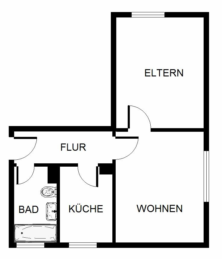 Singles aufgepasst! Renovierte 2-Zimmer-Wohnung mit Dusche - Foto 3