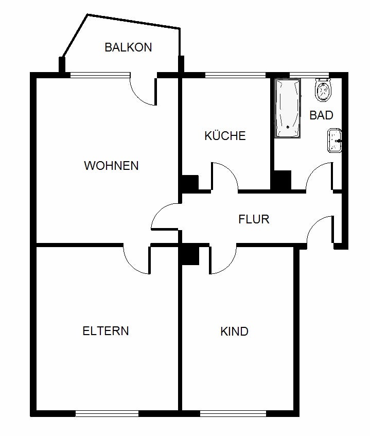 Paare aufgepasst! 3-Zimmer-Wohnung mit Balkon - Photo 5