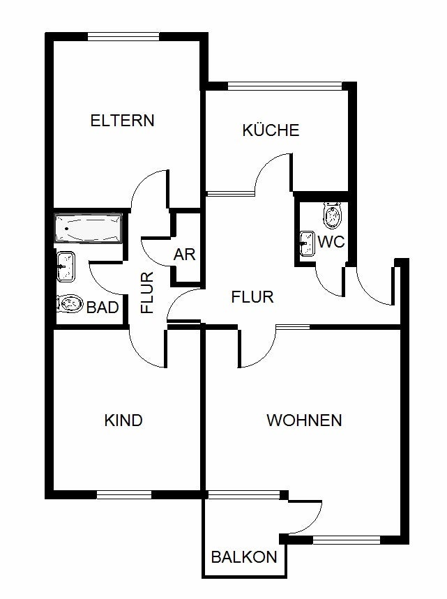Top renovierte 3-Zimmer-Citywohnung in ruhiger Burgnähe - Foto 4