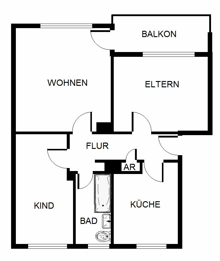 Schöne Wohnung sucht Mieter: praktische 3-Zimmer-Wohnung - Photo 5