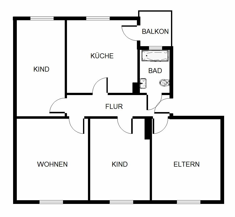Saniert 4-Zimmer-Wohnung! Jetzt zugreifen! - Foto 3
