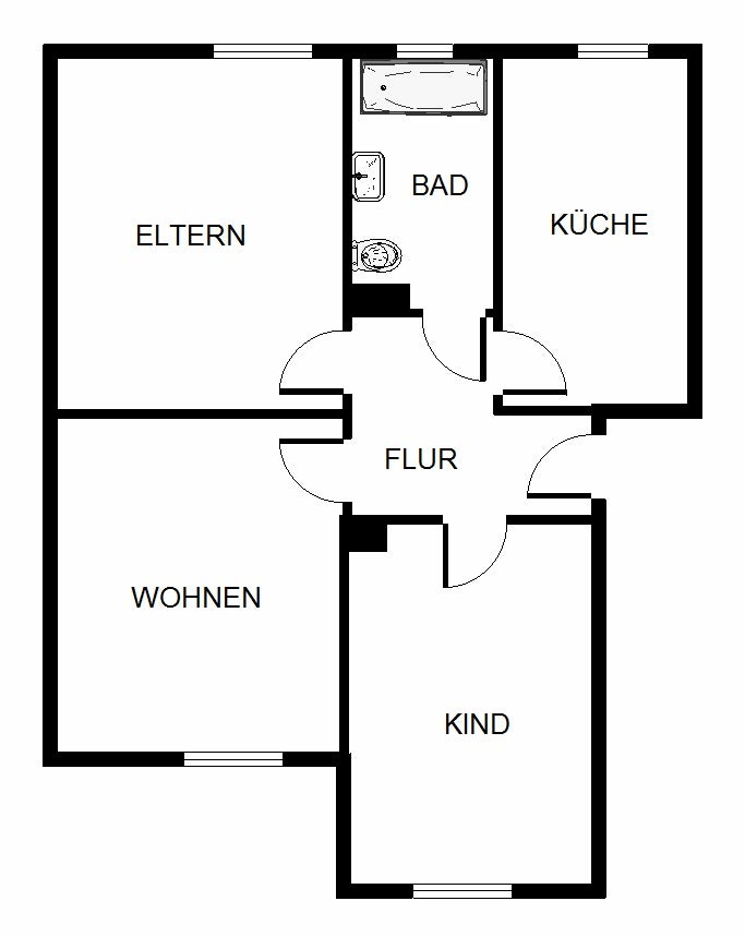 Perfekt für uns: 3-Zimmer-Citywohnung - Foto 2