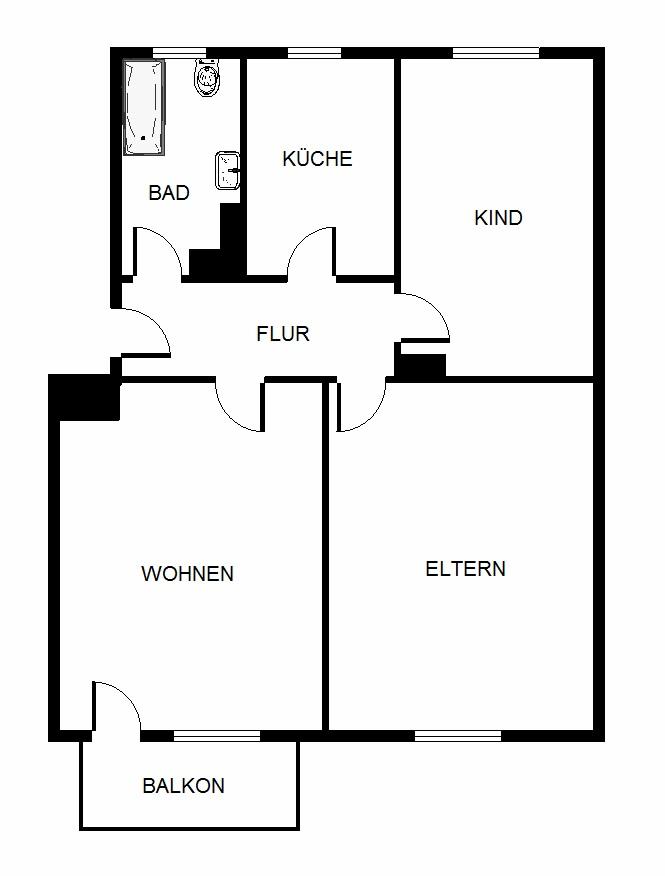 Attraktive 3-Zimmer-Wohnung mit Balkon in direkter Stadtlage am Rhein - Photo 2