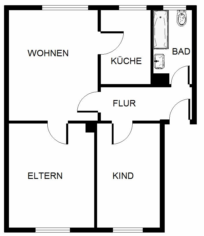 Schöne 3-Zimmer-Wohnung mit Balkon - Foto 2