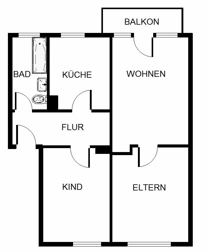 Preiswerte 3-Zimmer-Wohnung - Foto 2