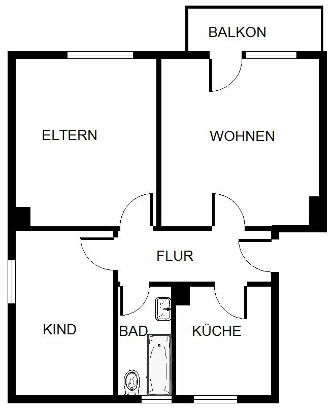 sanierte 3-Zimmer-EG-Wohnung in grüner Umgebung - Photo 4