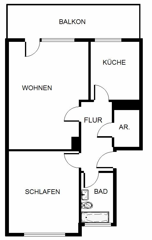 Mitten drin statt nur dabei: 2-Zimmer-Citywohnung - Foto 2