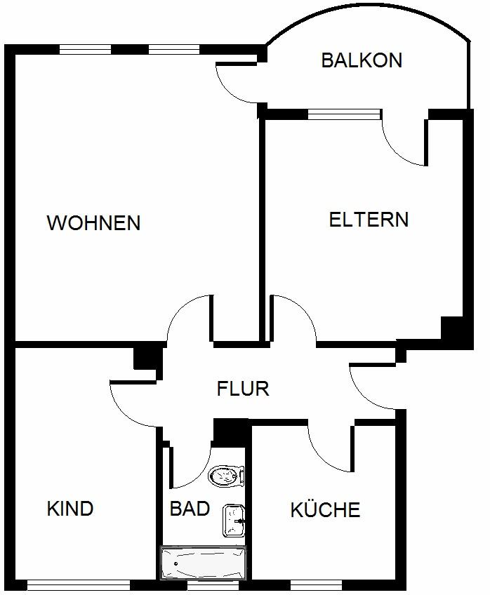 Neu renovierte 3,5-Zi.-Wohnung mit Balkon - Foto 3