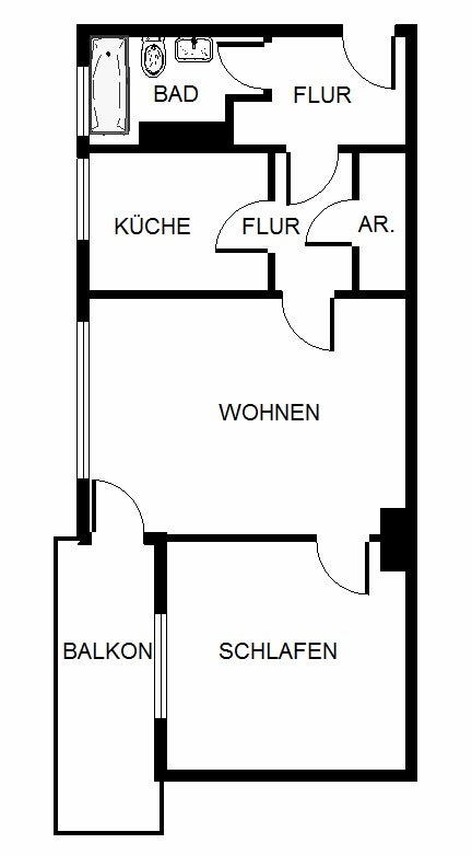 Das Glück hat ein zuhause: Zentrale 2,5-Zimmer-Wohnung - Foto 3