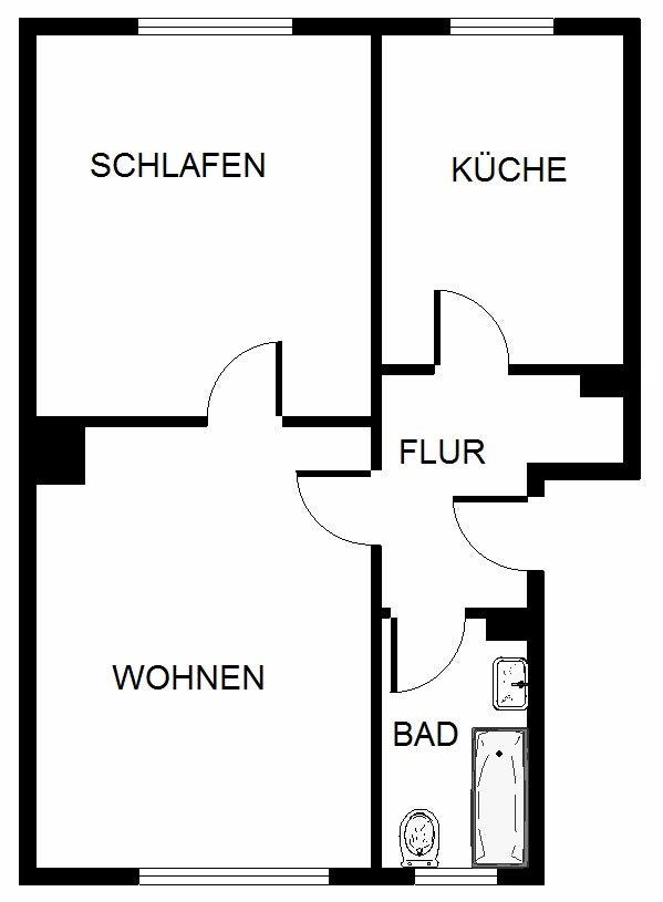 Schöne 2-Zimmer-Wohung mit Balkon und hochwertiger Küche! - Photo 1