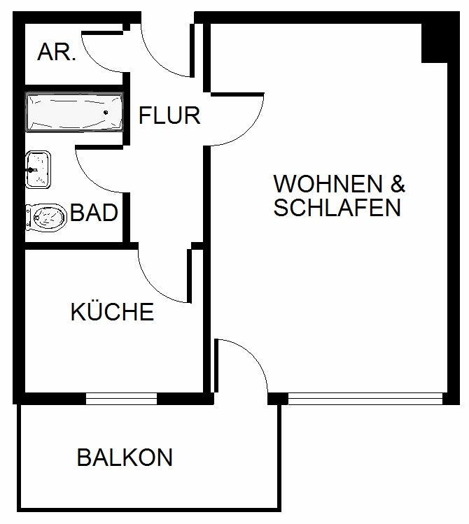 Einziehen und Wohnen: Sanierte 1-Zimmer-Wohnung in Bonn-Lannesdorf - Photo 3