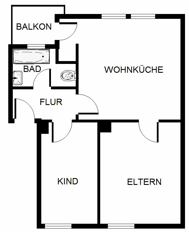 Wohnglück - günstige 2-Zimmer-Wohnung - Foto 4