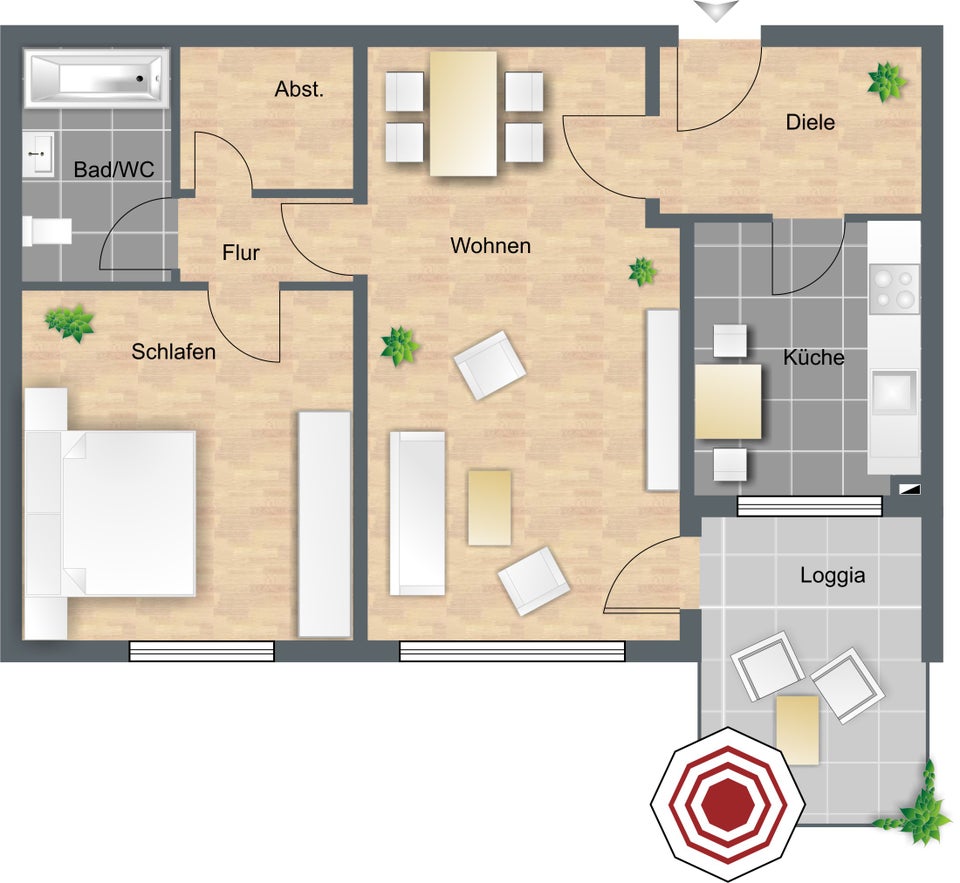 Neue Wohnung, neues Glück! Ansprechende 2-Zi.-Wohnung - Foto 1