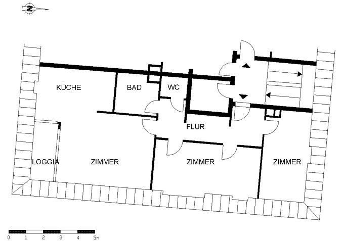 Interessante 3-Zimmer-Dachgeschoss-Wohnung mit Loggia - Foto 2