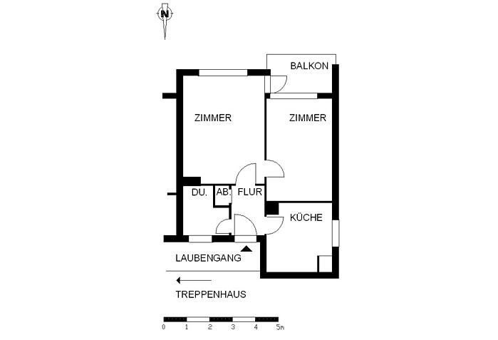 Renovierte 2-Zimmer-Wohnung mit Balkon - Photo 2