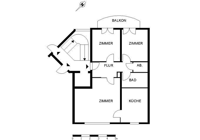 Großzügige 3-Zimmer-Wohnung mit Balkon - Foto 2