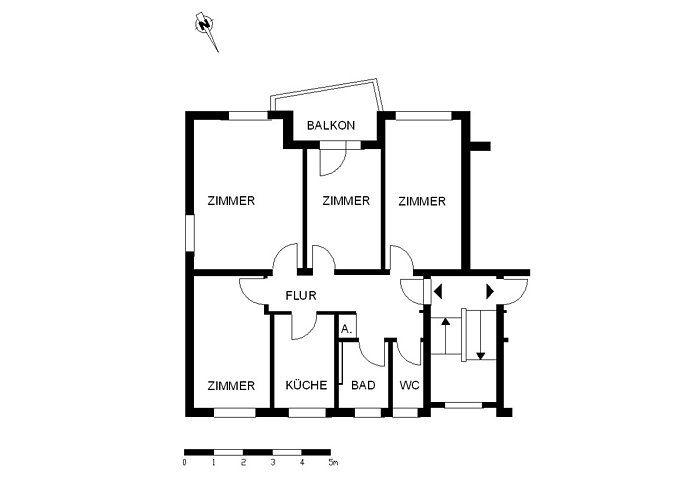 Frisch renovierte 4-Zimmer-Wohnung mit Balkon - Foto 2