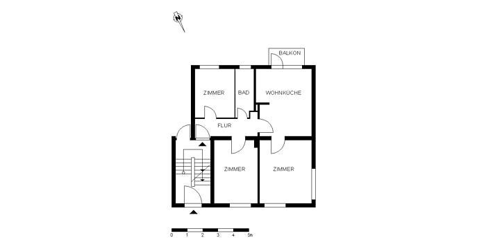 Schicke 3-Zimmer-Wohnung mit Balkon - Foto 4
