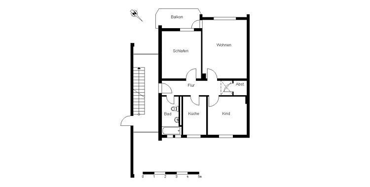 Gemütliche 3-Zimmer-Wohnung mit Balkon in Schwachhausen - Photo 3