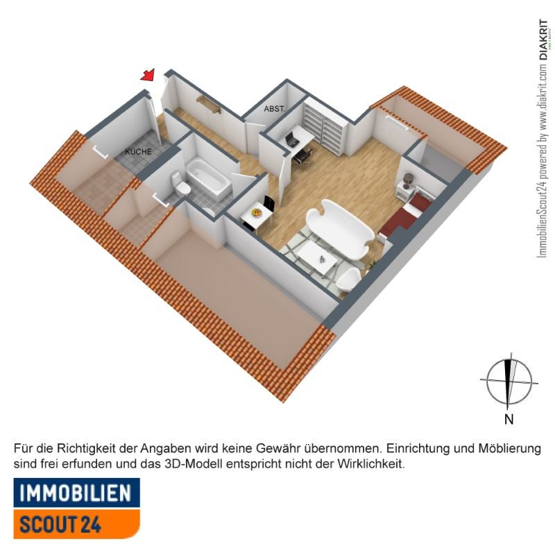 Neue Wohnung, neues Glück! Günstige 1-Zi.-Wohnung mit Ausblick - Foto 5