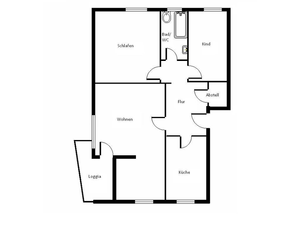 Ansprechende 3-Zimmer-Wohnung mit Tageslichtbad und Balkon - Foto 5
