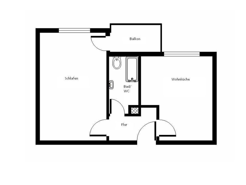 Praktische 1-Zimmer-Singlewohnung in UNI-Nähe - Foto 1