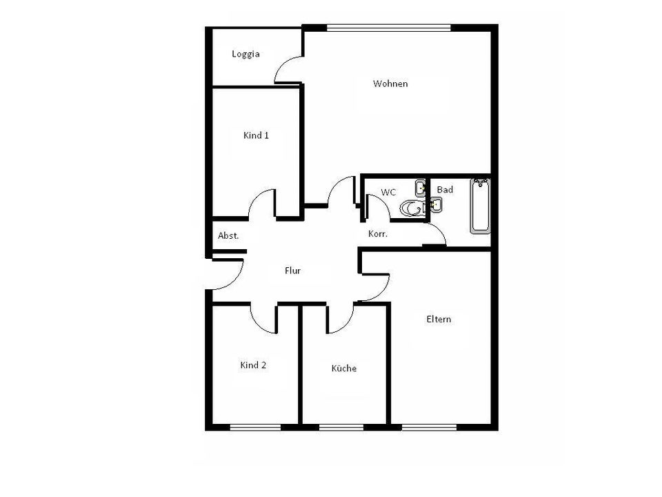 Ihr neues Zuhause: Wohlfühlen in einer gut geschnittenen 4-Zimmer-Wohnung - Foto 2