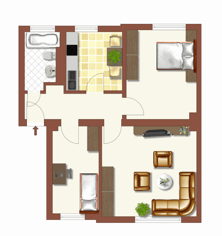Smarte 3- Zimmer Wohnung ab sofort verfügbar - Foto 1